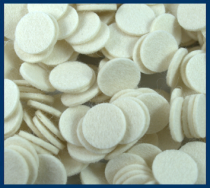 White Felt Disks