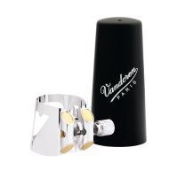 Vandoren Optimum Bb Clarinet Ligature and Cap - Silver-plated