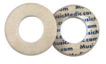 Double White Skin Woven Flute Pads - 2.5 - Open Hole - Individual Pads