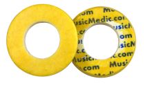 Double Yellow Skin Woven Flute Pads - 2.5 - Open Hole - Individual Pads
