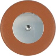 Tan Saxophone Pads - Flat Metal Resonator - Individual Pads