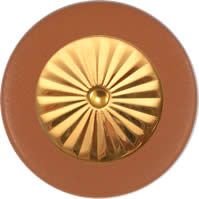 Tan Saxophone Pads - Maestro Star Airtight Gold Plated Resonator - Individual Pads