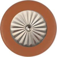 Tan Saxophone Pads - Maestro Star Airtight Silver Plated Resonator - Individual Pads