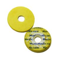 Double Yellow Skin Woven Flute Pads - 2.7 - Individual Pads
