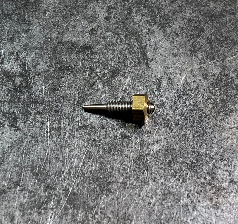 King tapered pivot screw with locking nut