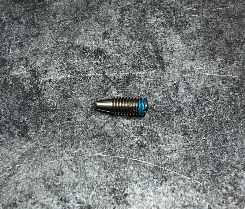 headless pivot screw